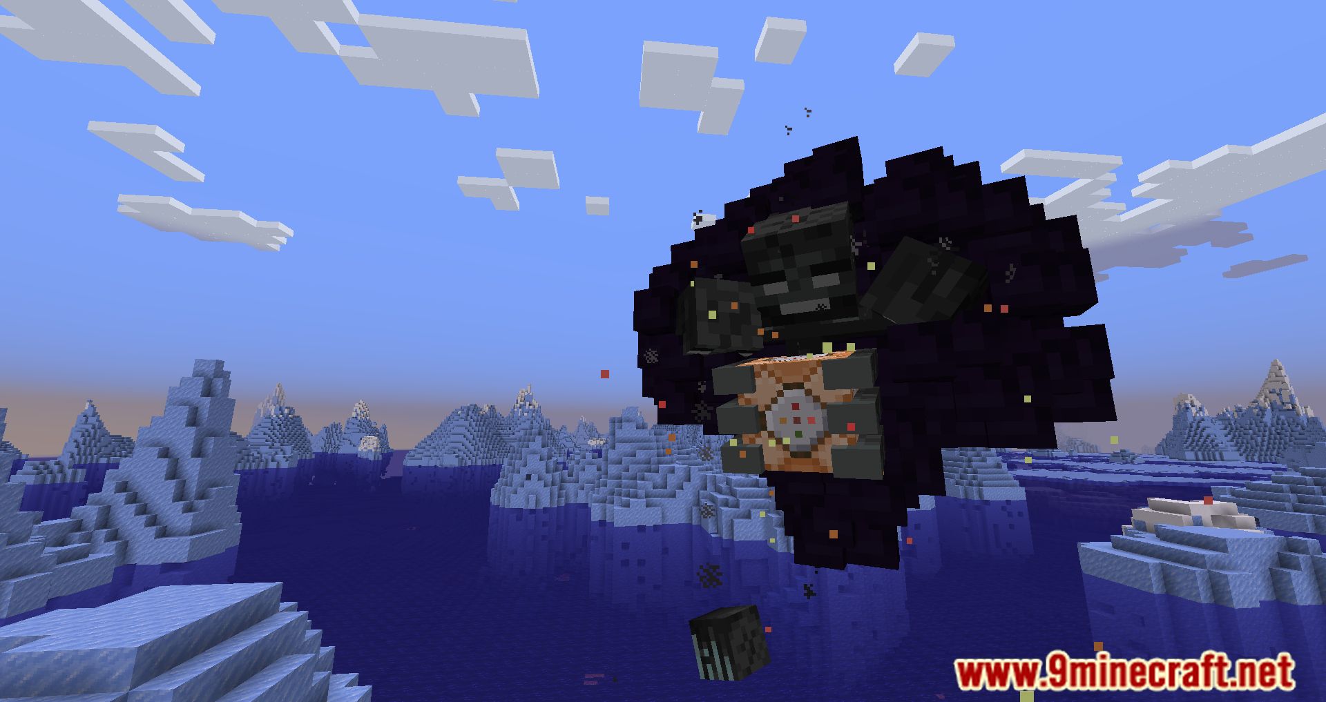 description_7 Cracker's Wither Storm Mod (1.20.1) - Эльдритский босс ужаса
