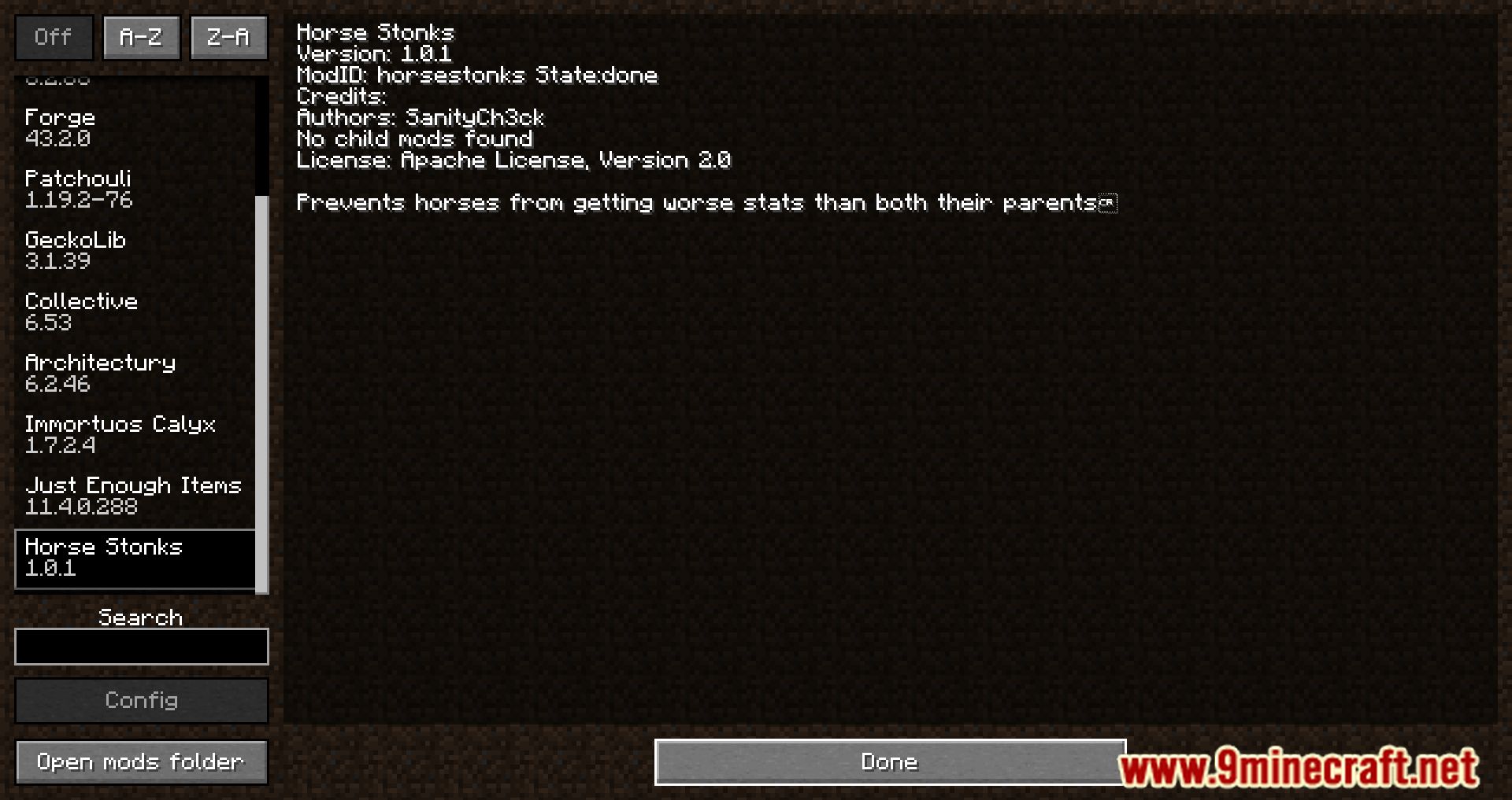 description_0 Horse Stonks Mod 1.20.4 - Unleash the power of the horse economy.