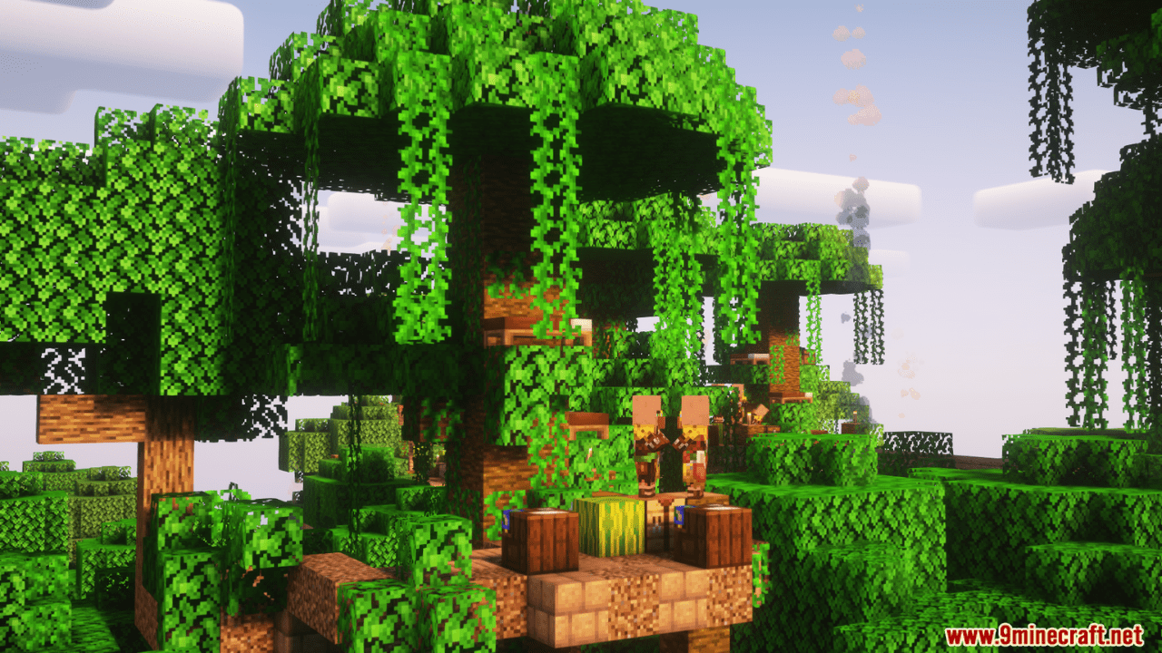 image 2 for Qrafty's Jungle Villages Mod (1.20.4) - well integrated villages in the jungle