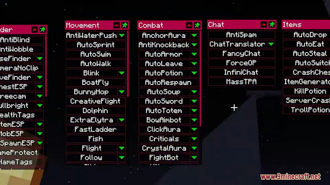 description_16 Wurst Client Mod (1.20.4) - лучший обходной путь в Minecraft