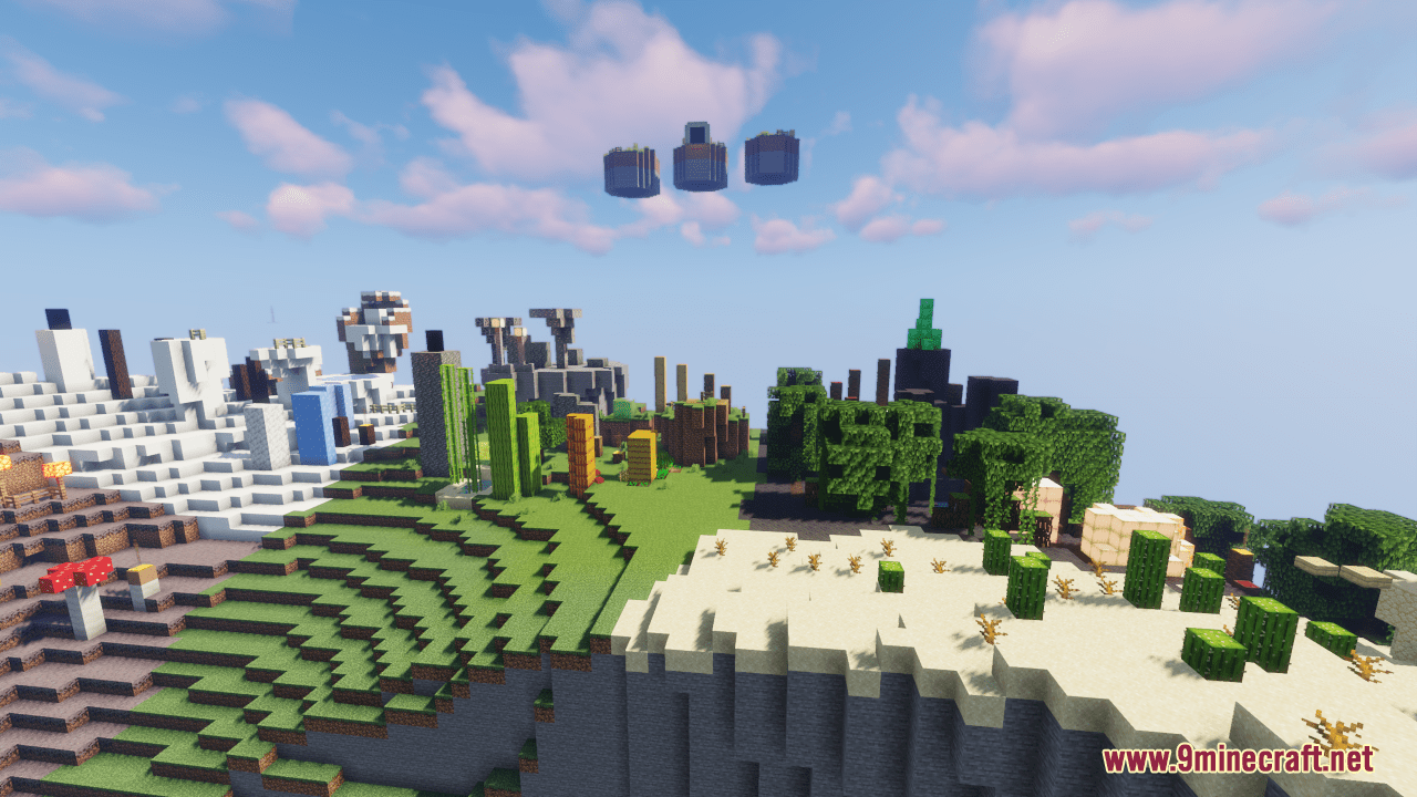 description_2 Parkour Illusion Map (1.20.4, 1.19.4) - parkour on the Mobius strip