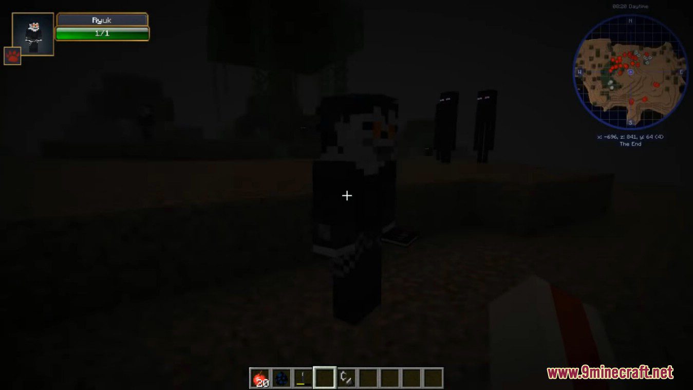 description_9 Tamashi's Death Note Mod (1.19.2) - Стать Богом