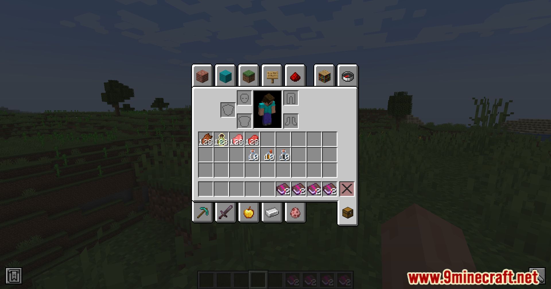 description_10 Bigger Stacks Mod (1.20.1) - ajuste del tamaño de la pila en Minecraft