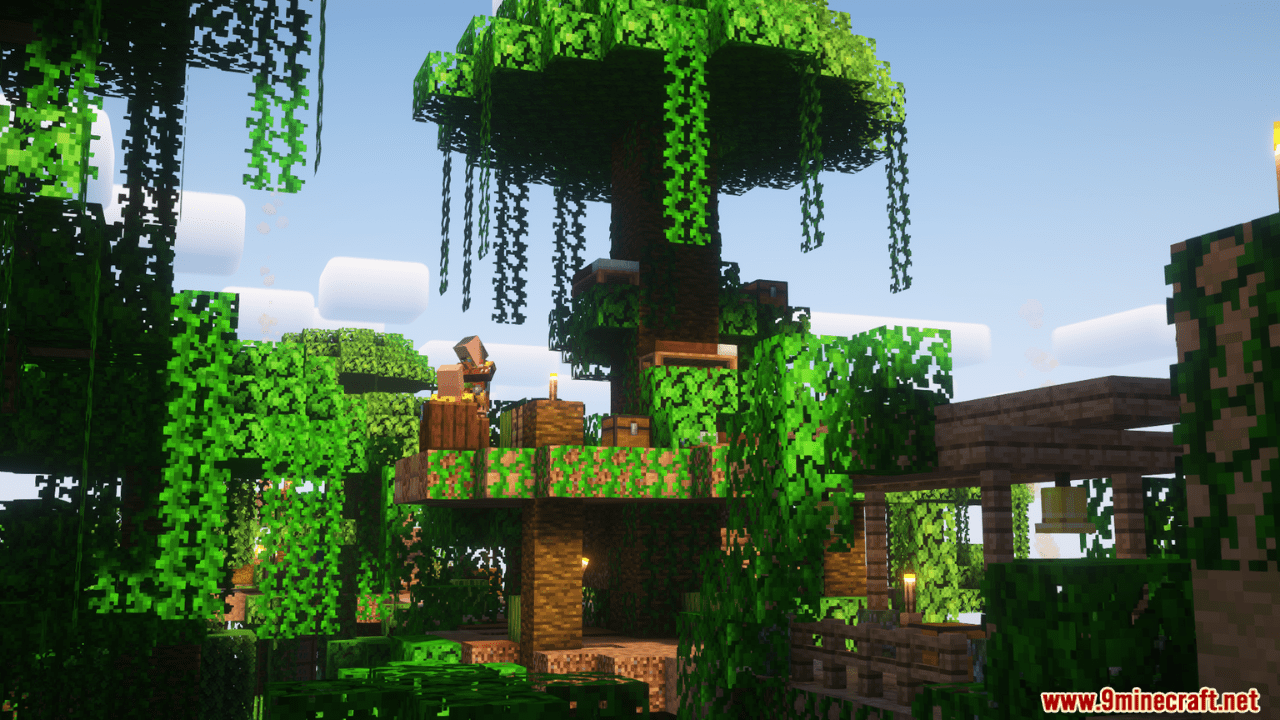 image 8 for Qrafty's Jungle Villages Mod (1.20.4) - well integrated villages in the jungle