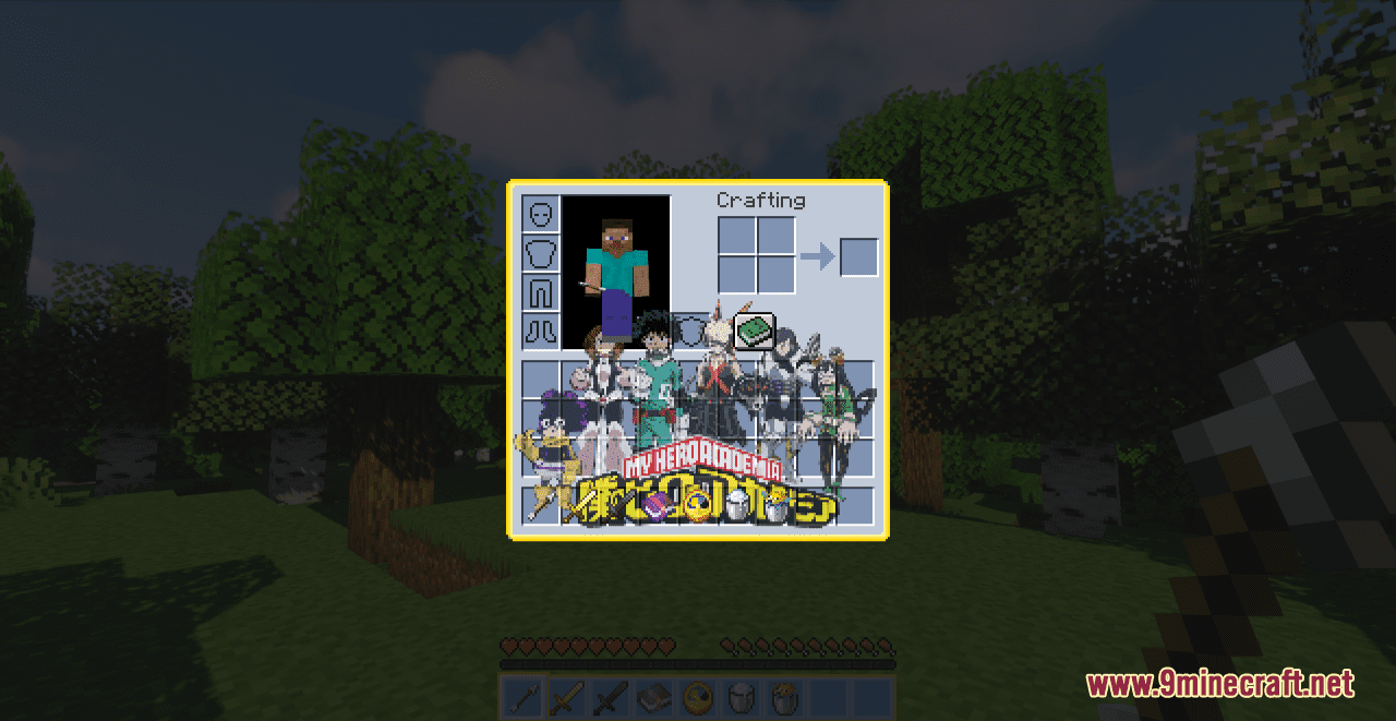 description_9 My Hero Academia Custom GUI Resource Pack (1.18.2, 1.19.4, 1.19.2, 1.19) - Набор текстур