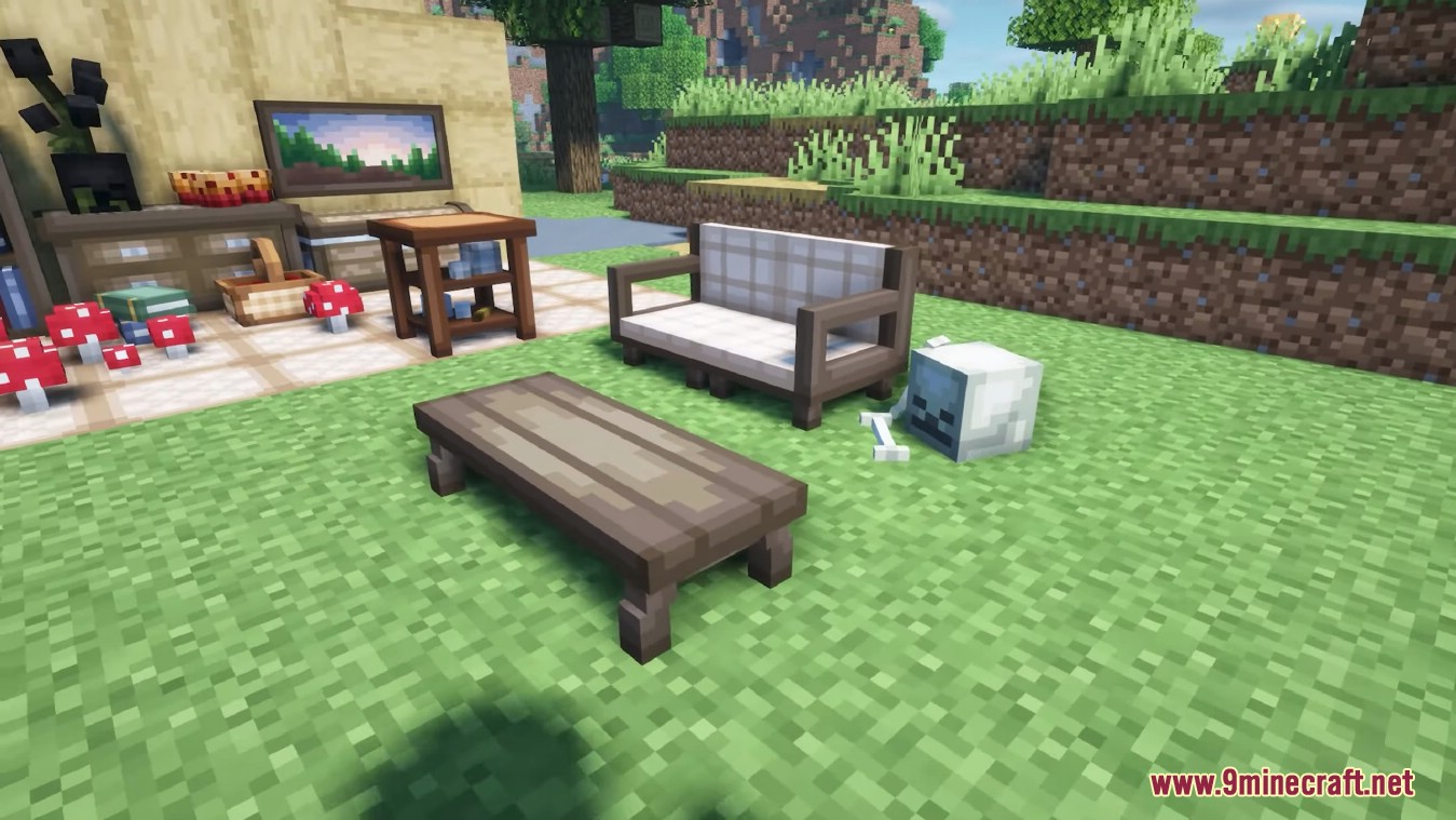 description_5 Fantasy furniture mods - themed decorative blocks in fantasy style