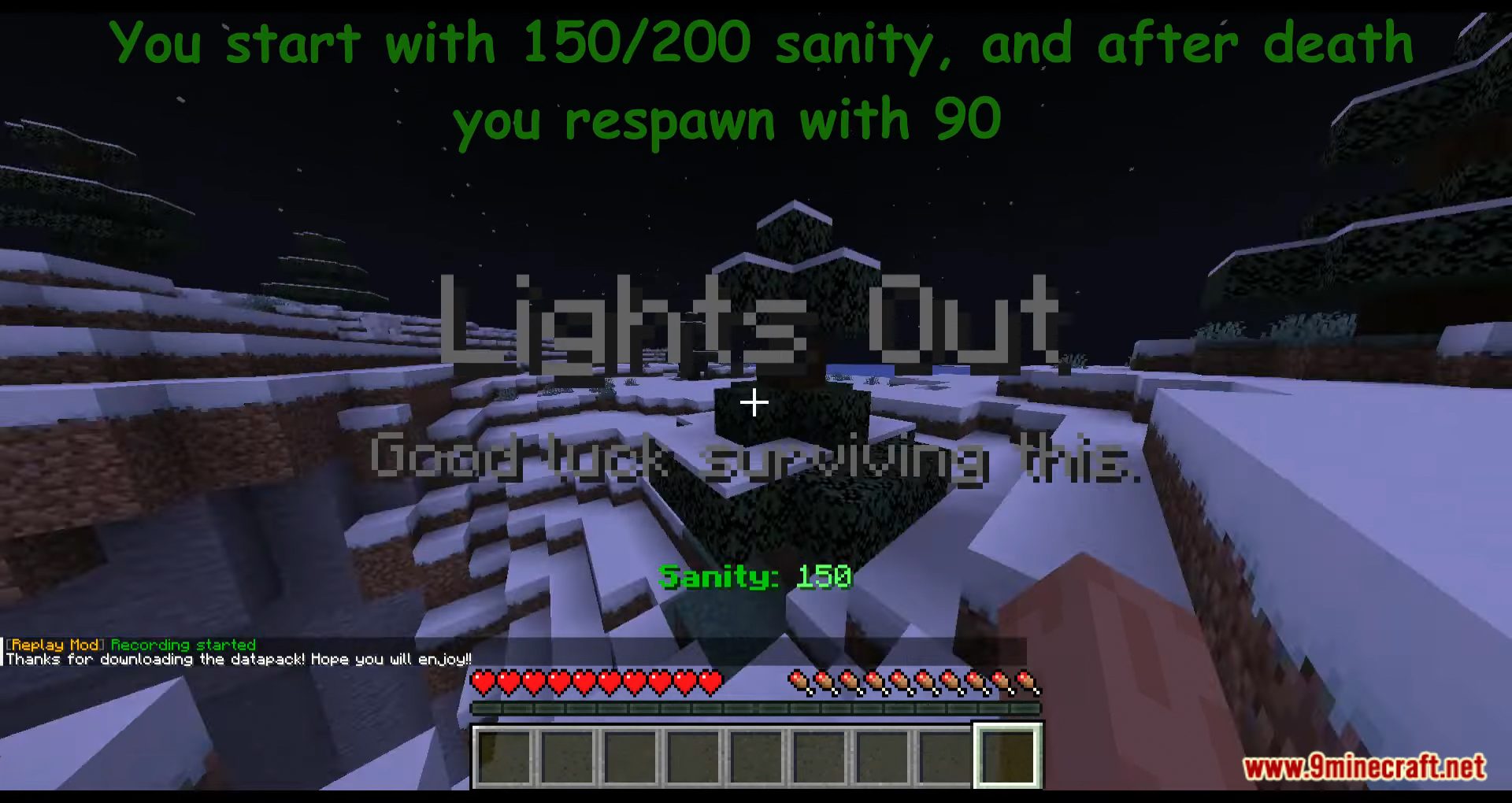 description_8 Paquete de datos de Minecraft But the Night is Dawning (1.19.4, 1.19.2)