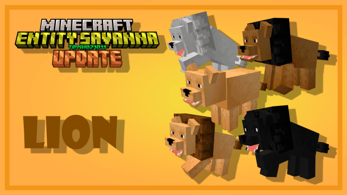 image 8 for Обновленное дополнение Entity Savanna (1.20) - MCPE/Bedrock Mod