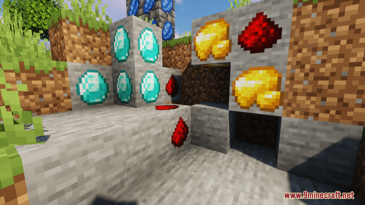 description_5 Ore resource packs (1.20.4, 1.19.4) - Texture packs