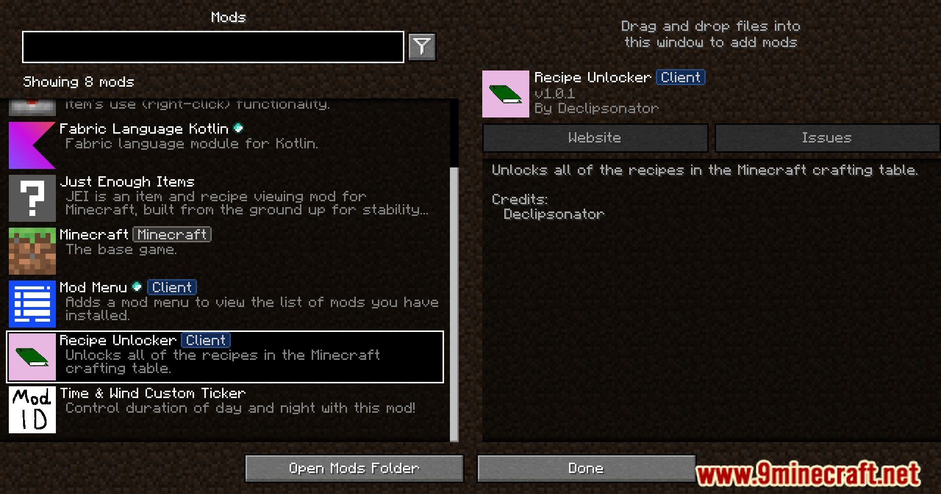 image 1 for Recipe Unlocker Mod (1.20.6) - no more recipe memories