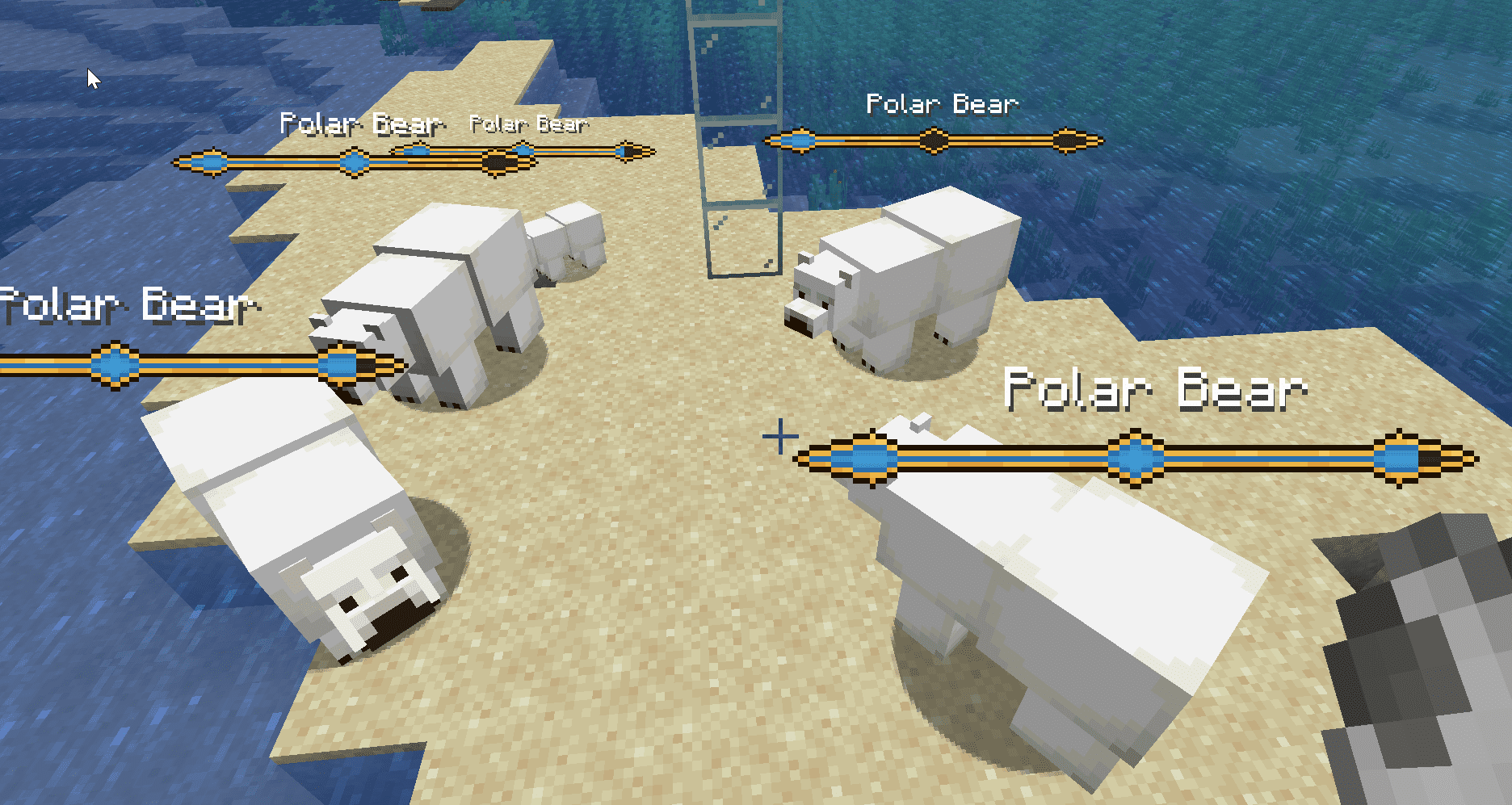 description_2 Mod Mob Health Bar (1.20.2) - new style of health indicator