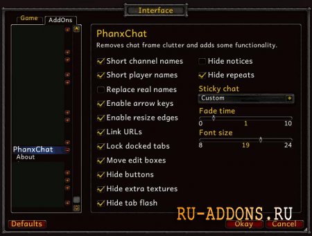 description_1 PhanxChat for WOW 5.4