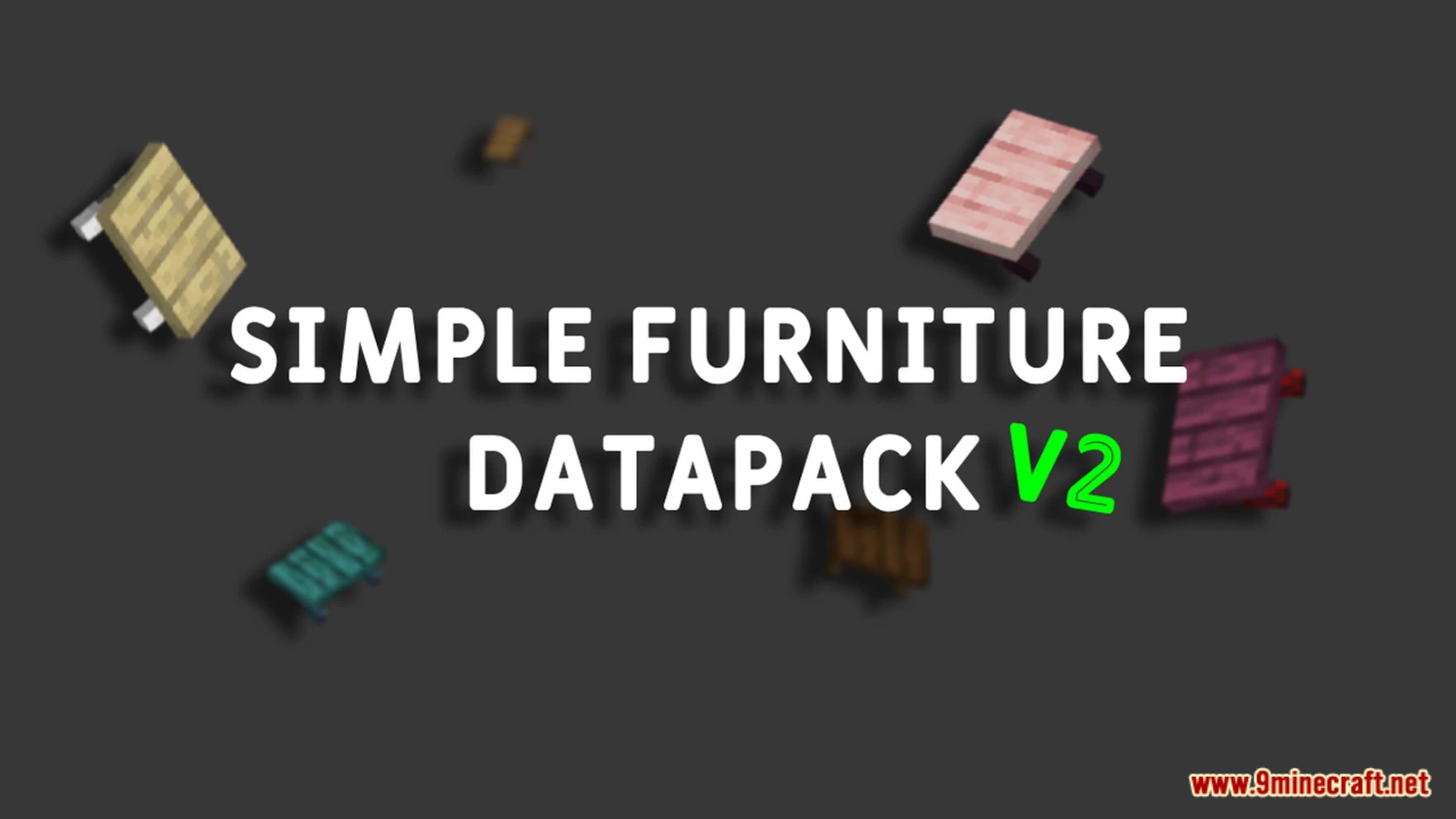 description_5 Simple Furniture Ver. 2 Data Pack (1.20.2, 1.19.4) - enrich your Minecraft world!