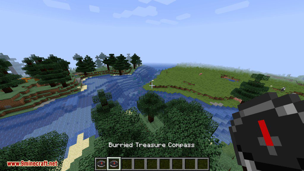 description_3 Structure Compass Mod (1.20.4) - makes it easier to determine the location of buildings
