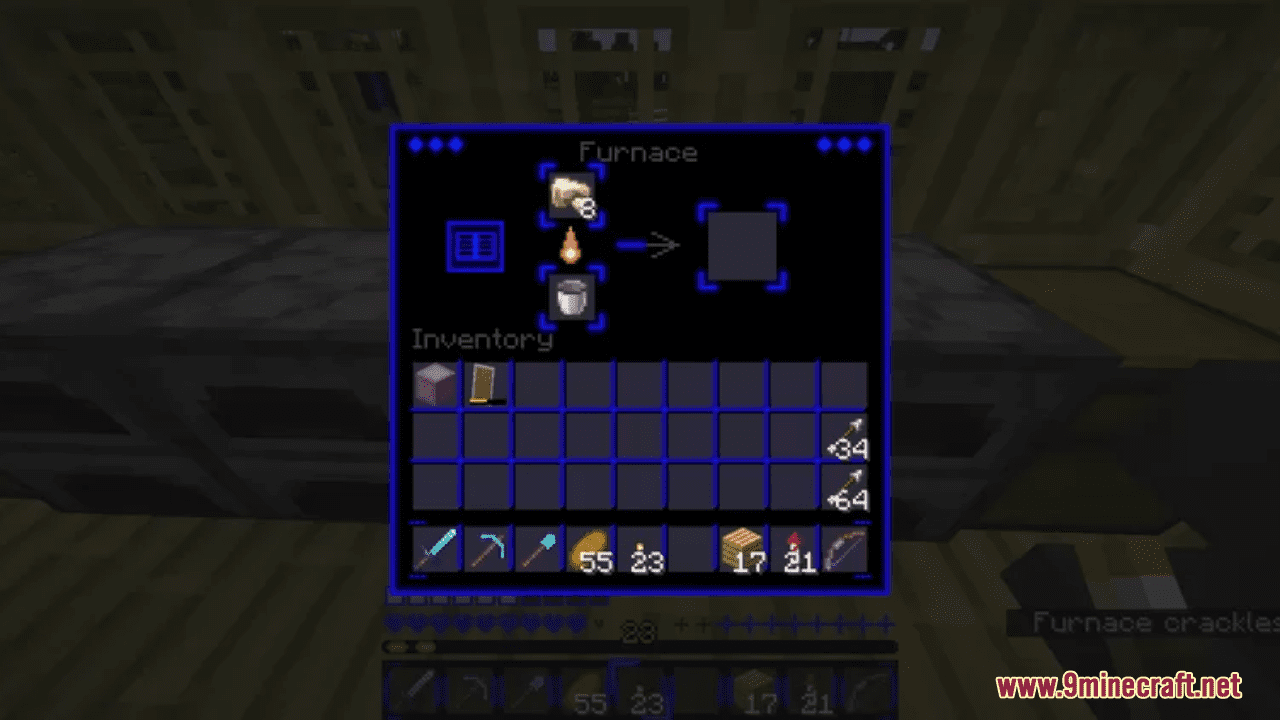 image 10 for Blue Neon GUI Resource Pack (1.20.4) - Набор текстур