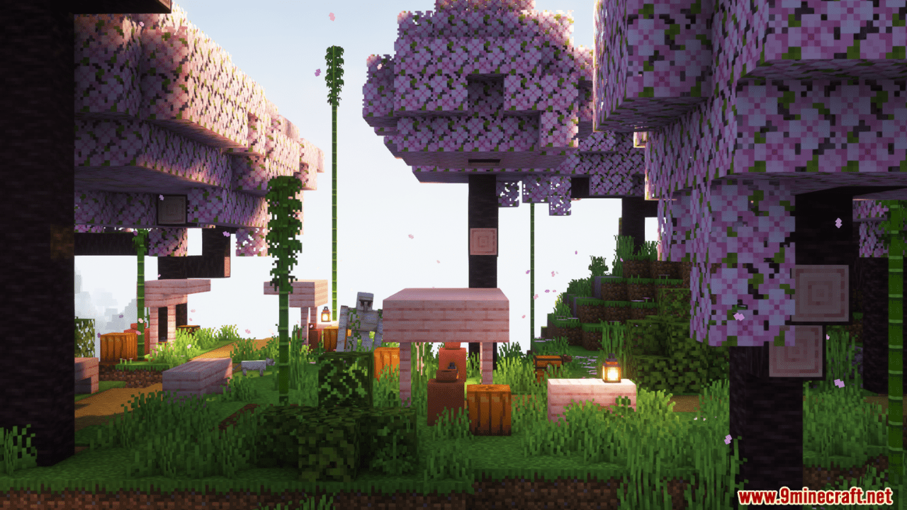 image 6 for Cherry Grove Villages Mod (1.20.4) - villages with vanilla design buildings