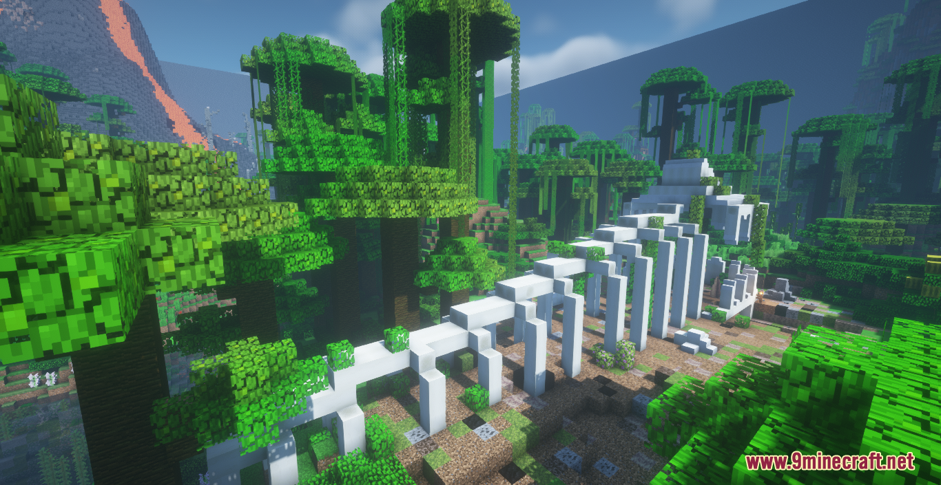 description_8 Overgrown Map (1.18.1) - Jungle Hunger Games