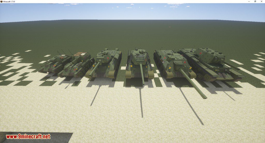 description_2 War 44 Content Pack 1.12.2 (Вторая мировая война, холодная война)