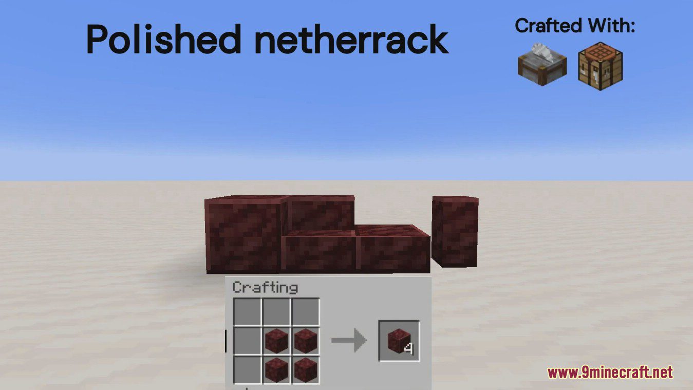 description_17 Mod Ladrillos cincelados y azulejos (1.20.1) - versión vainilla de bloques de piedra
