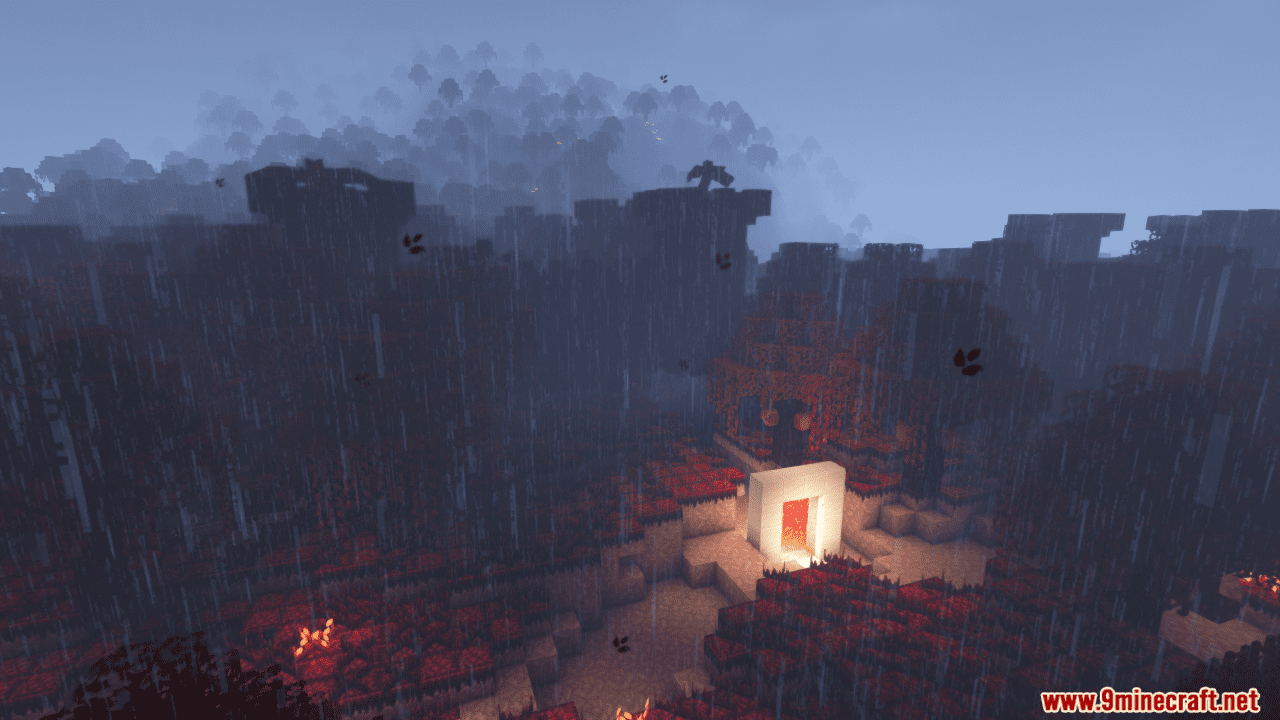 description_7 Heolic Dimension Mod (1.20.1) - Portals made of quartz, flint and glowstone
