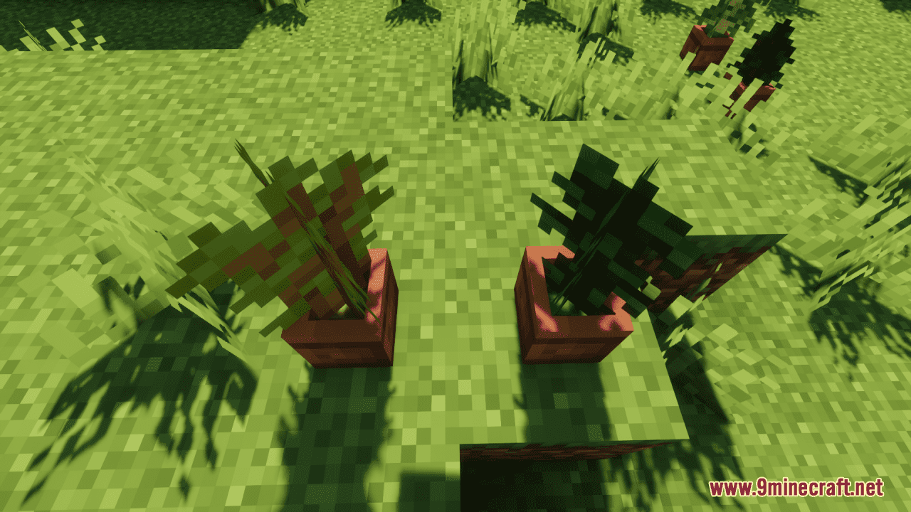 description_7 Flower Pots+ Resource Pack (1.20.4, 1.19.4) - Пакет текстур