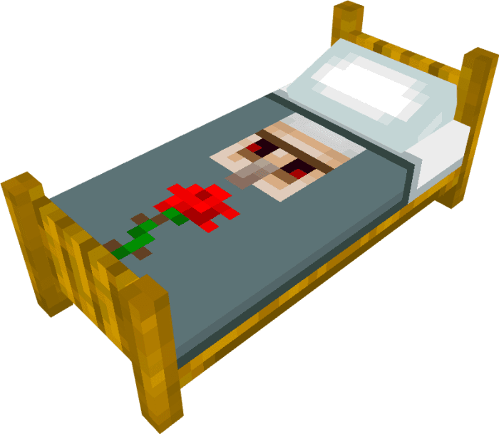 image 13 for Beautiful Bed Texture Set (1.20) - MCPE/Bedrock