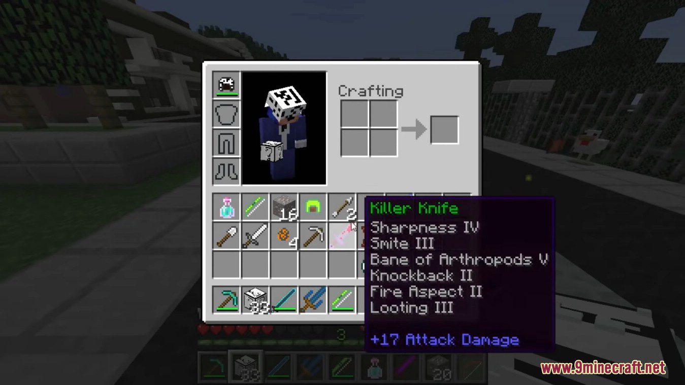 description_7 Гипноз Lucky Block Mod (1.8.9) - Крылья ангела, джакузи, ...