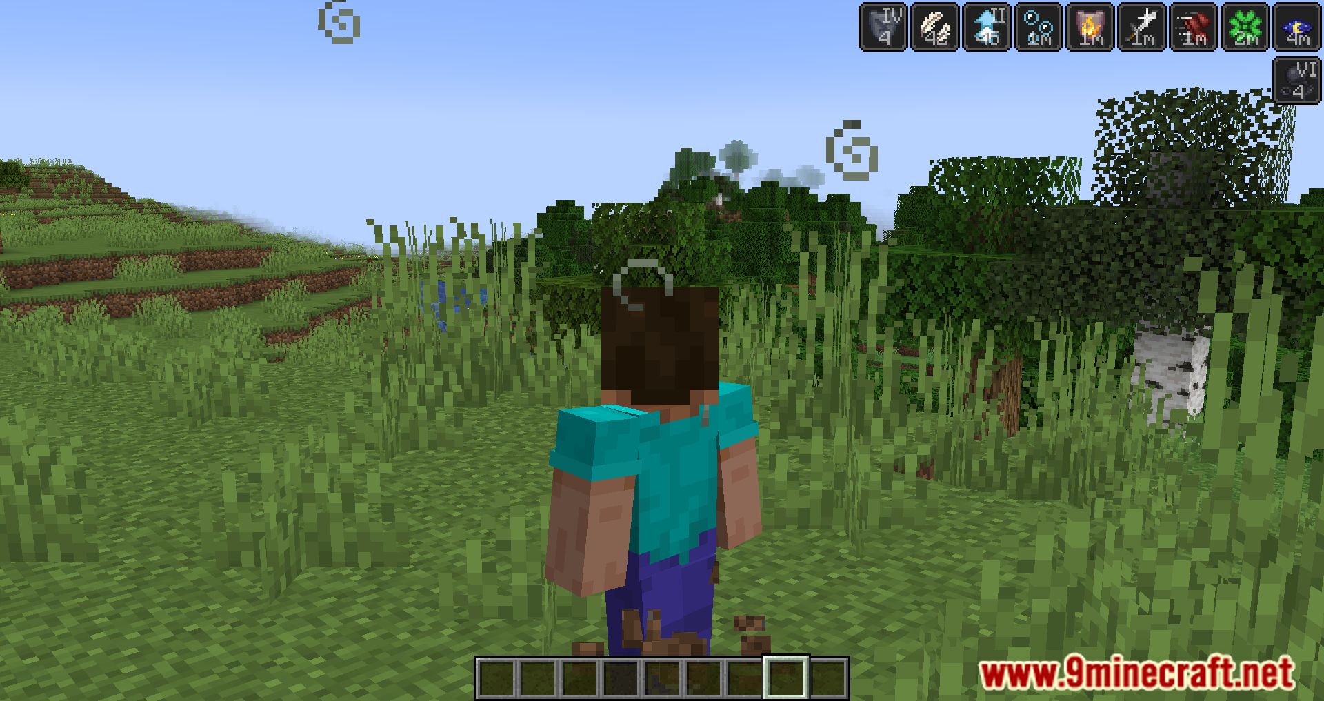description_11 Status Effect Timer Mod (1.20.4) - Overlay a timer on vanilla status effects.