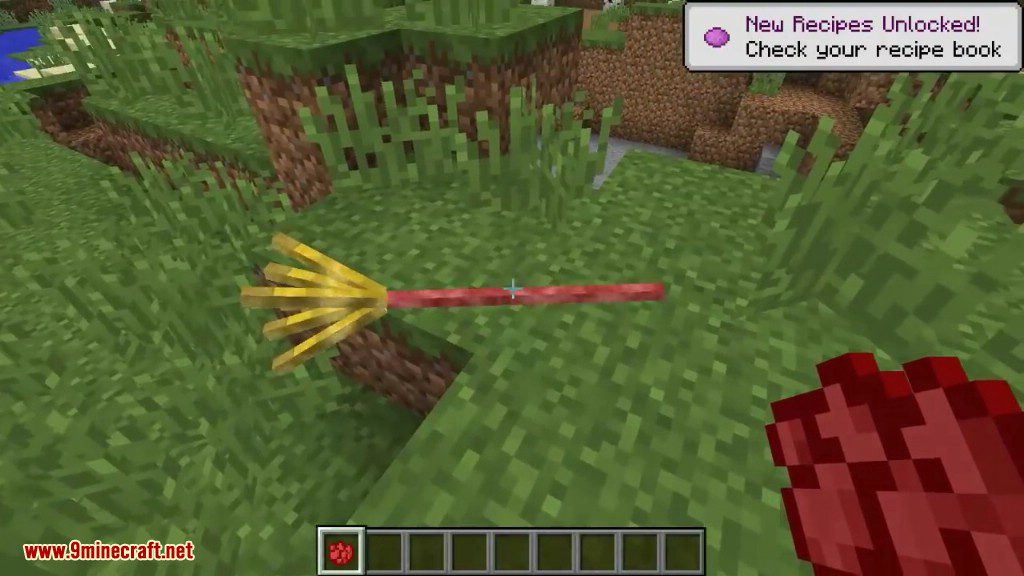 description_8 Flying Things Mod 1.15.2 (Vassoura mágica e tapete mágico)