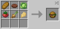 description_9 FastFood Delight Mod (1.19.2) - cheeseburgers, chicken with cheese, etc.!