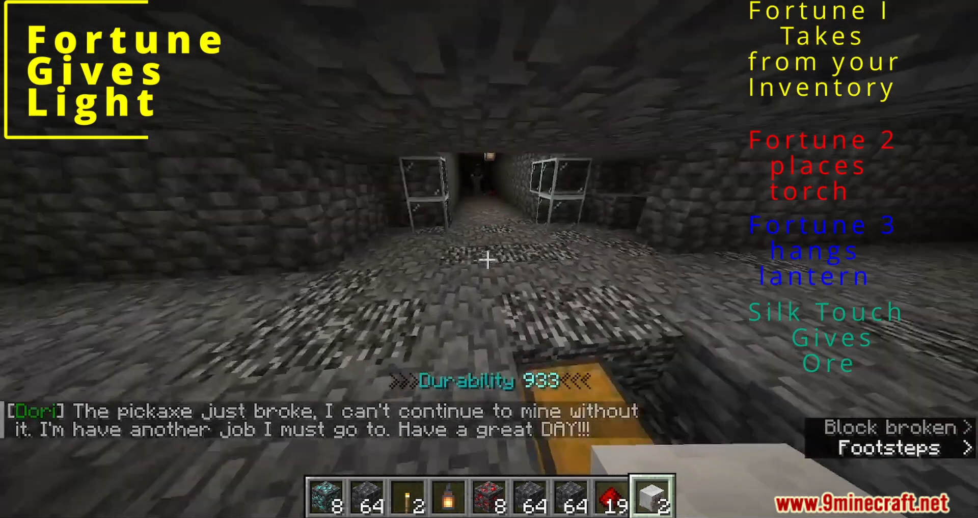 description_9 Easy Mining Data Pack (1.20.4, 1.19.4) - улучшает опыт добычи полезных ископаемых в Minecraft!
