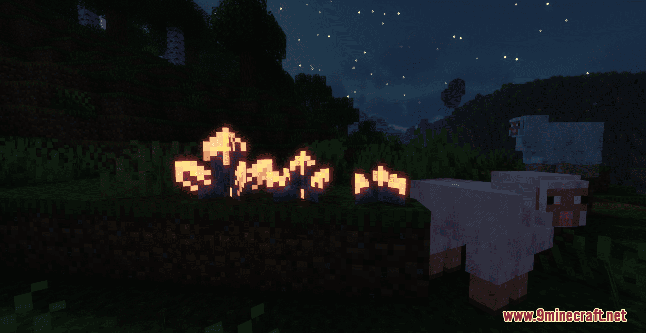 description_3 Glowing Effects Resource Pack (1.19.4, 1.19.2, 1.19) - Набор текстур