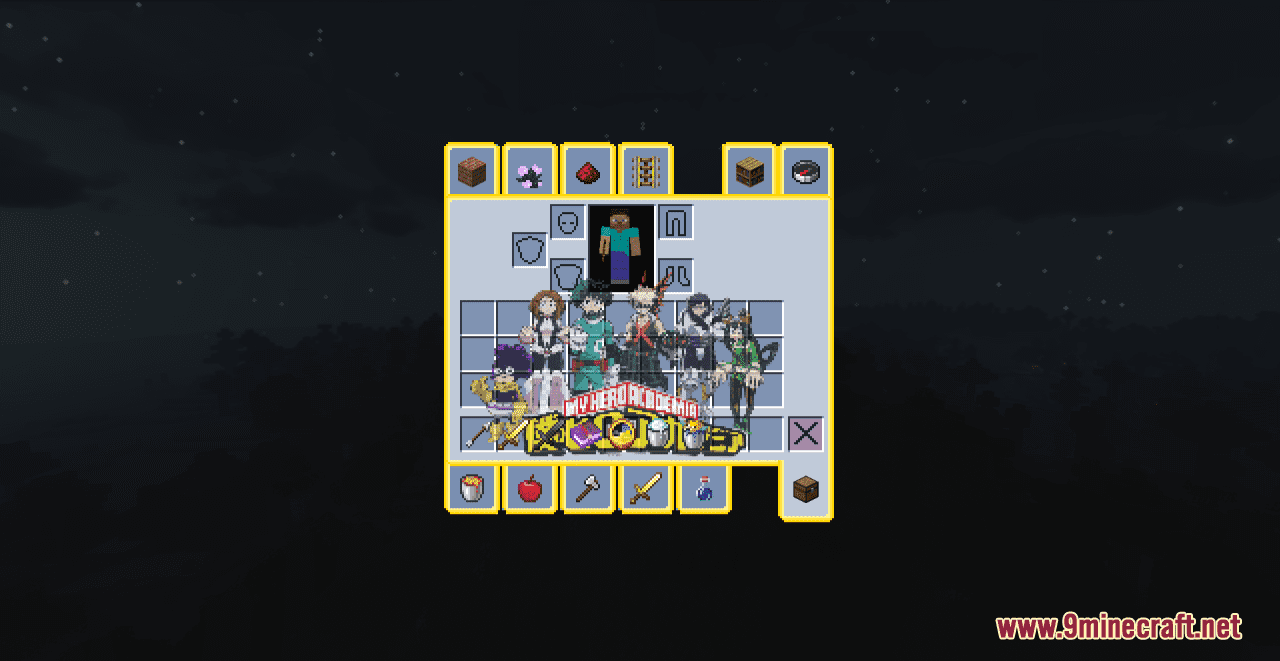 description_6 My Hero Academia Custom GUI Resource Pack (1.18.2, 1.19.4, 1.19.2, 1.19) - Набор текстур