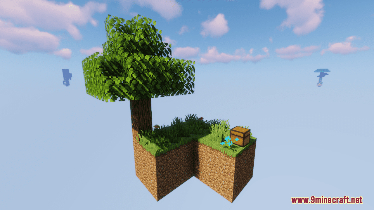 description_1 Карта The Block In The Sky (1.20.4, 1.19.4) - пользовательские достижения и многое другое