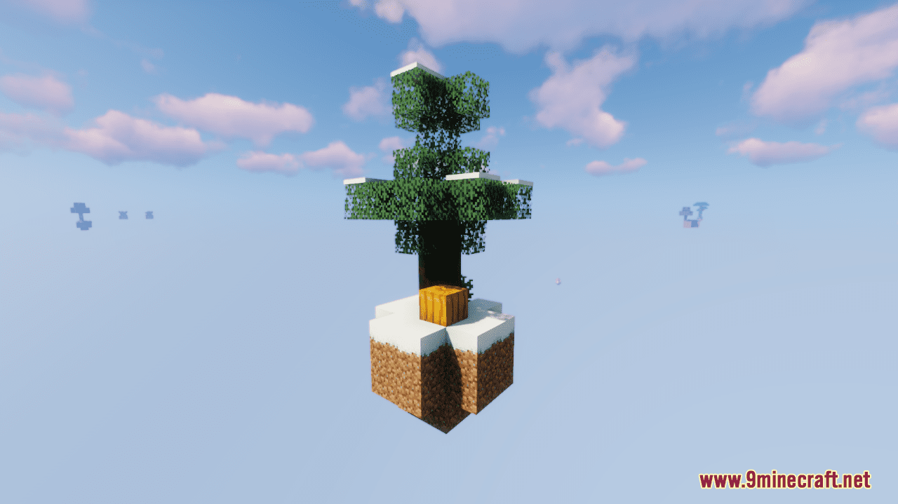 description_3 Карта The Block In The Sky (1.20.4, 1.19.4) - пользовательские достижения и многое другое