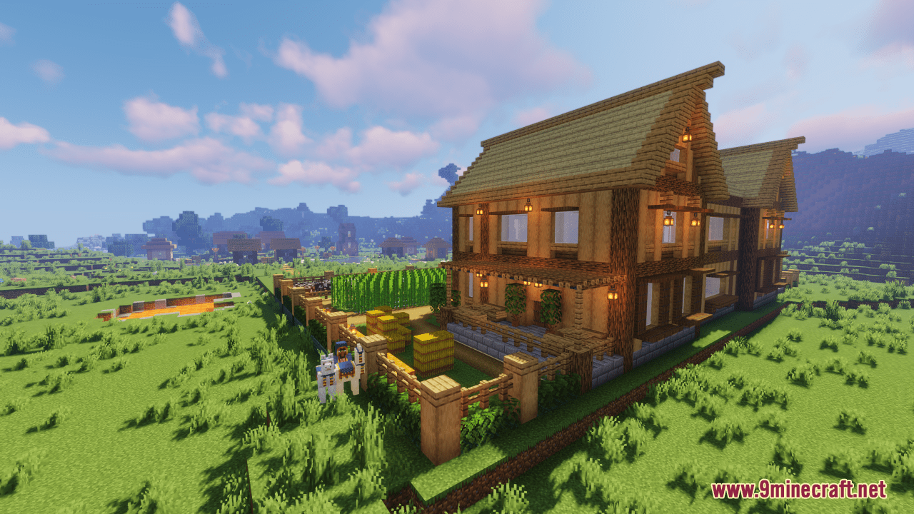 description_2 Mapa de la casa grande de supervivencia (1.20.4, 1.19.4) - para 2-3 personas