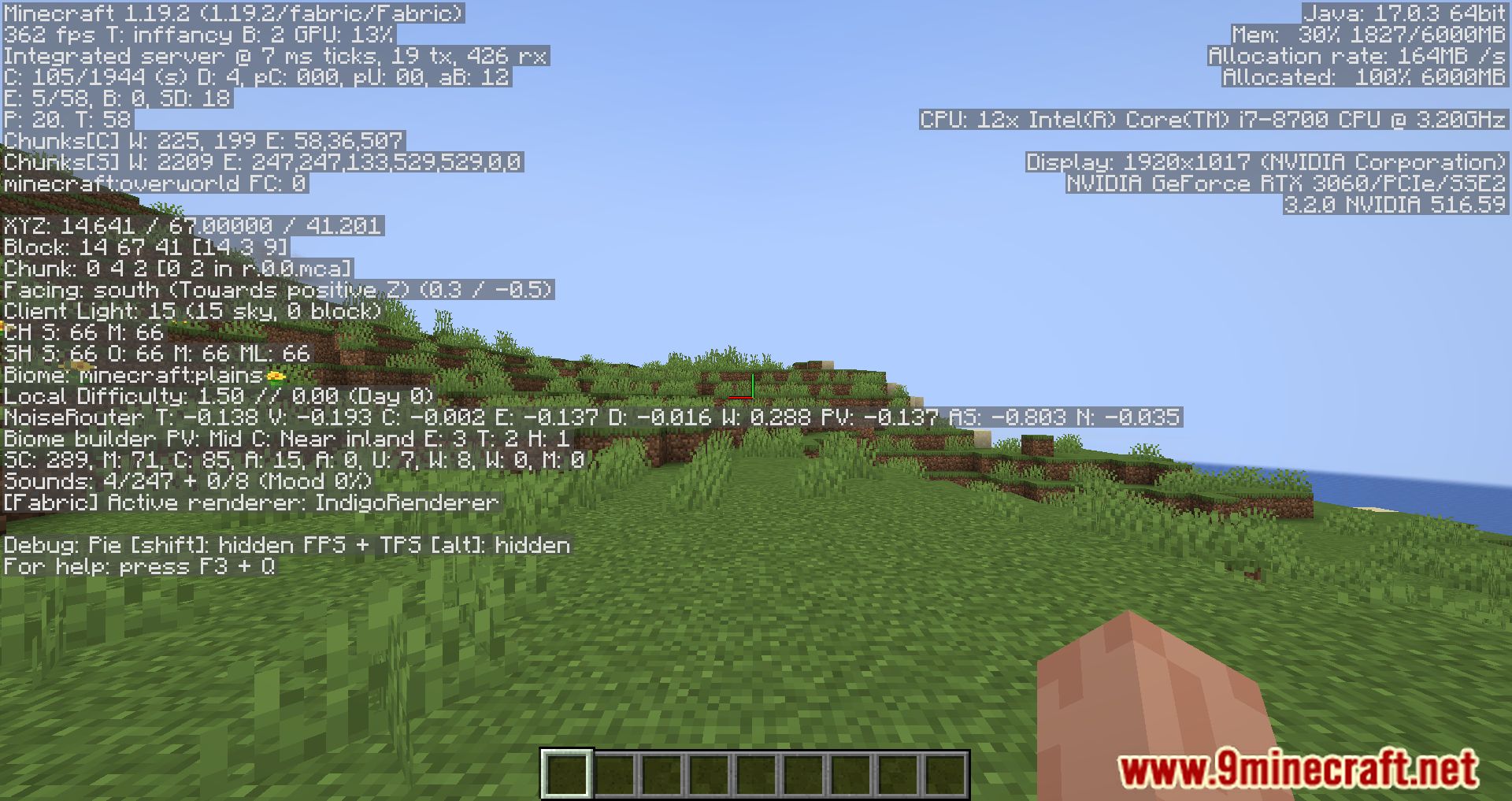 description_2 Methane Mod (1.20.4, 1.20.3) - unprecedented performance and visual design