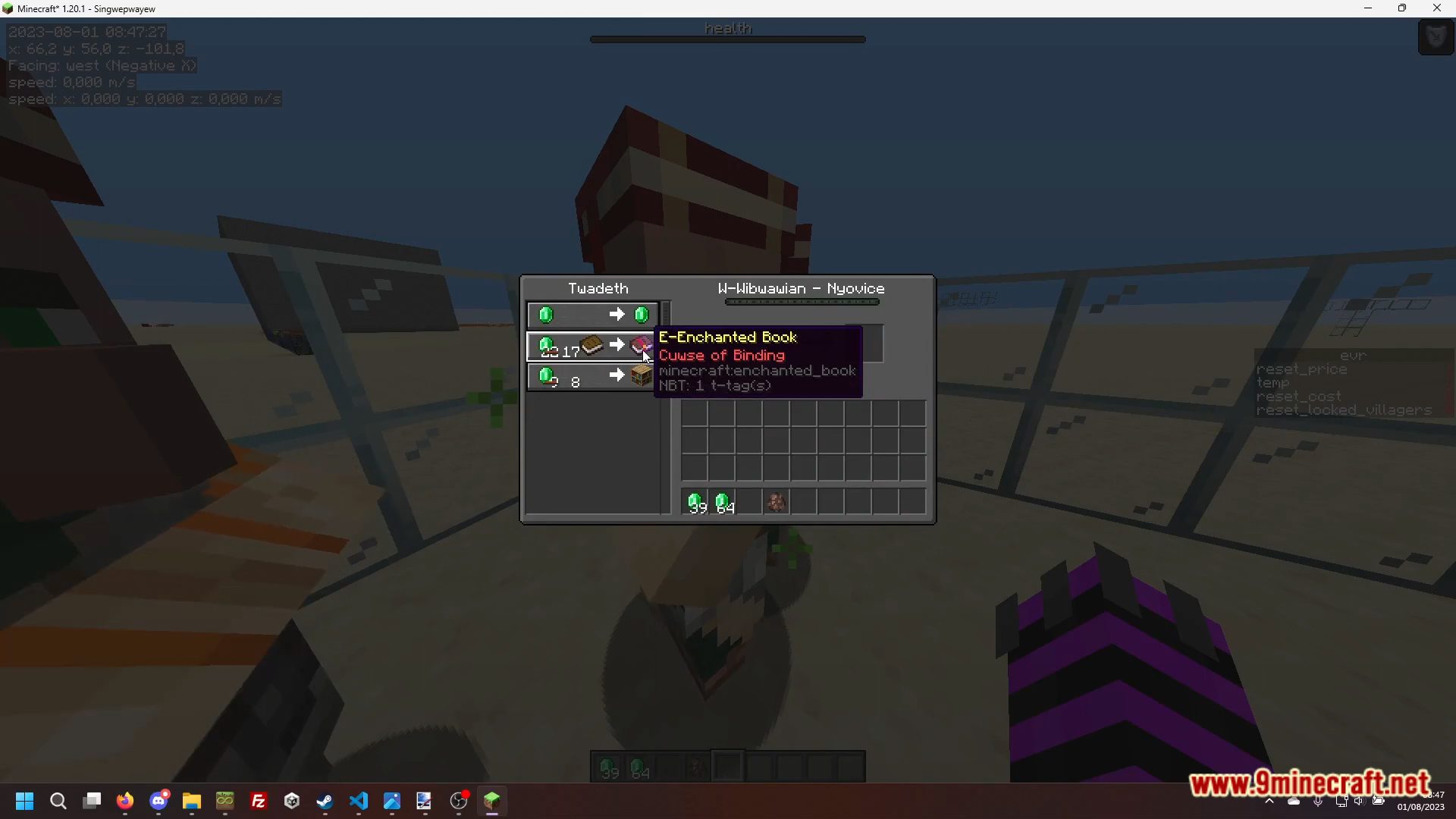 description_0 Trade Reset Data Pack (1.20.2, 1.19.4) - оптимизированное управление жителями деревень в Minecraft!