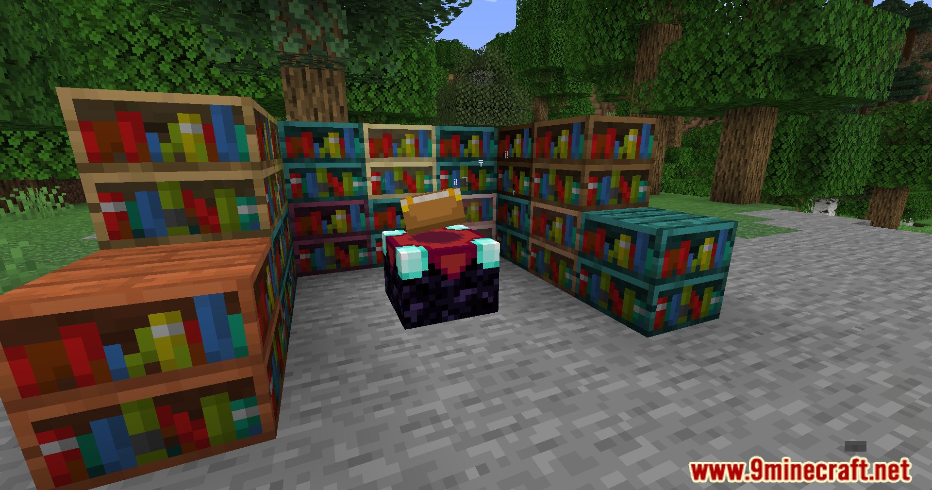 description_7 Variety of Mod bookshelves - bookshelves for all types of wood.