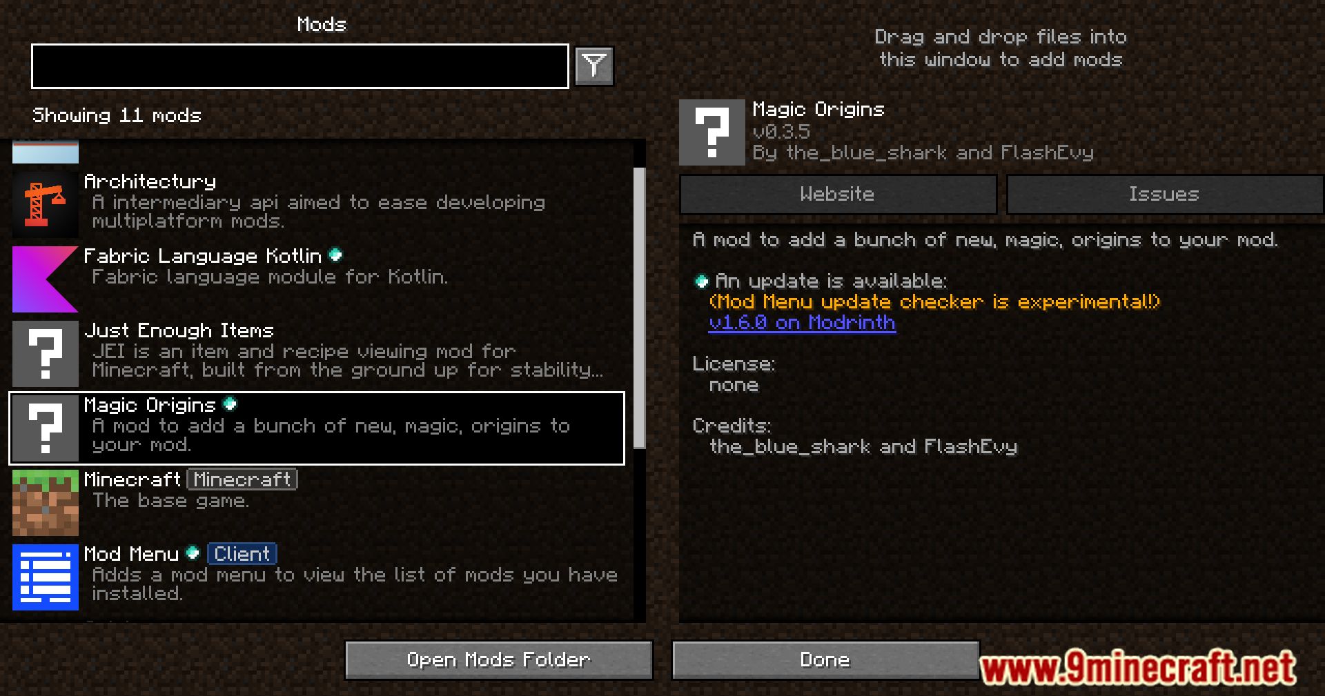 description_0 Magic Origins Mod (1.20.2) - Magic origins and character designs