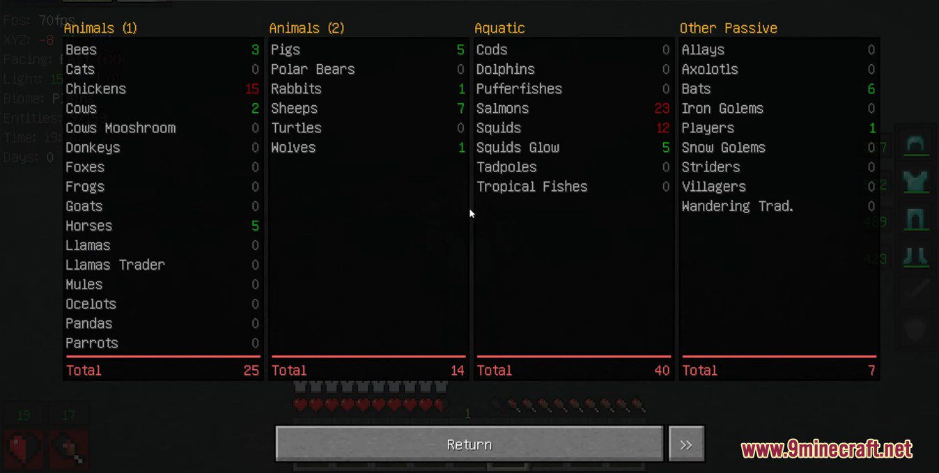 imagem 3 para Mod EssentialGUI (1.20.6) - estatísticas de um jogador específico