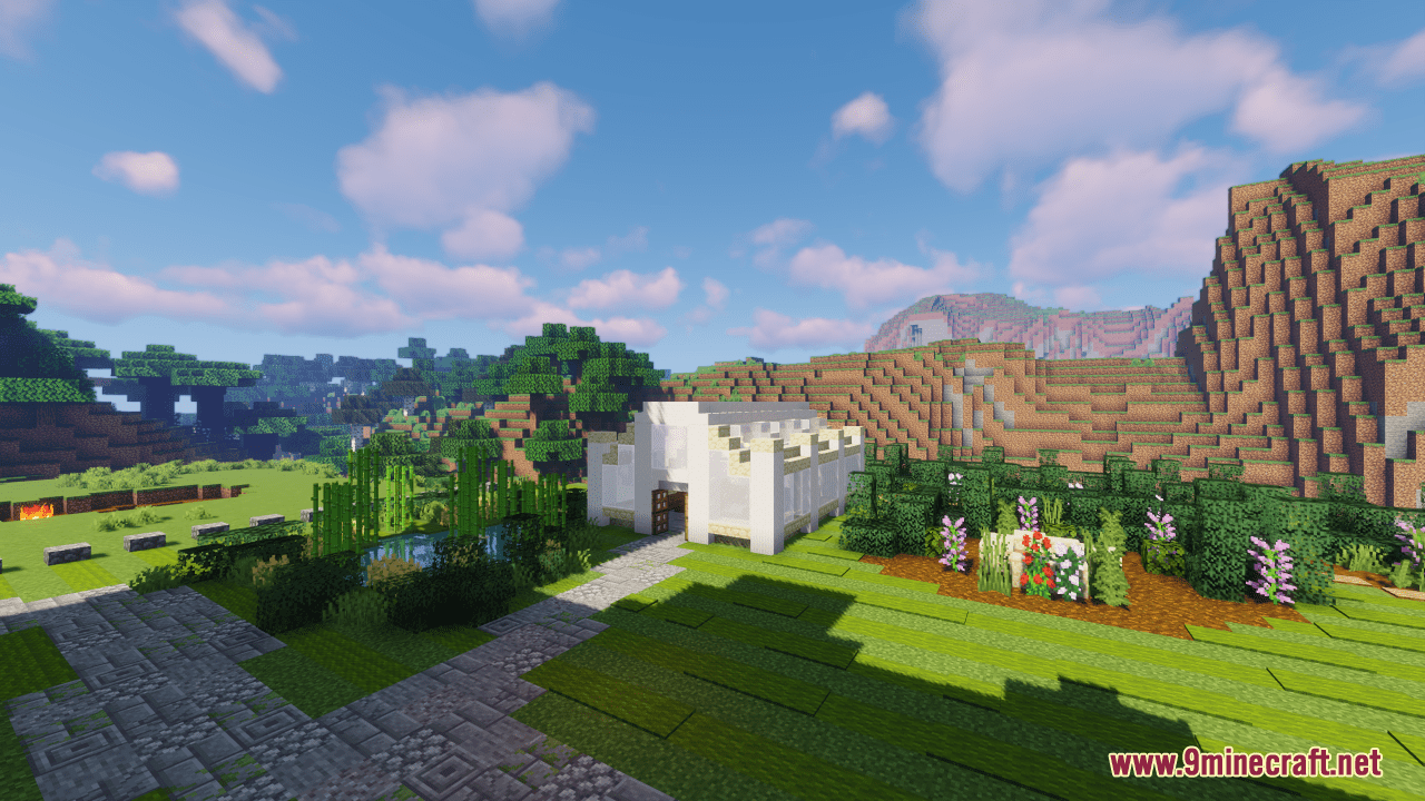 description_2 Wayne Manor map (1.20.4, 1.19.4) - with bat cave