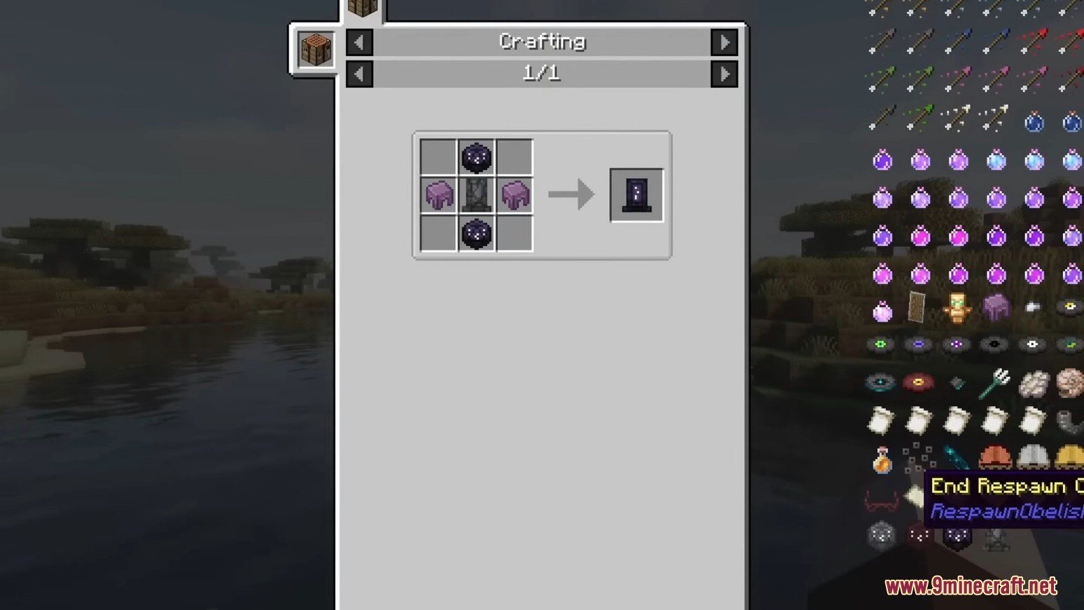 description_11 Respawn Obelisks Mod 1.20.1 - remakes the respawn system in Minecraft