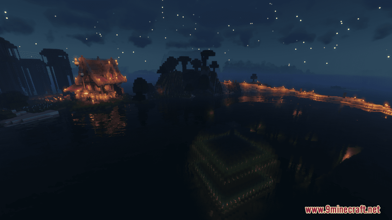 description_8 Map Zen Garden Island Resort (1.20.4, 1.19.4) - Japanese seaside resort