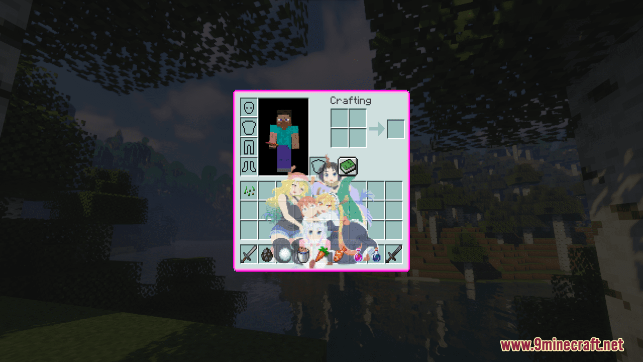 description_8 Kobayashi-sanchi no Maidragon Custom GUI Resource Pack (1.19.4, 1.19.2) - Набор текстур