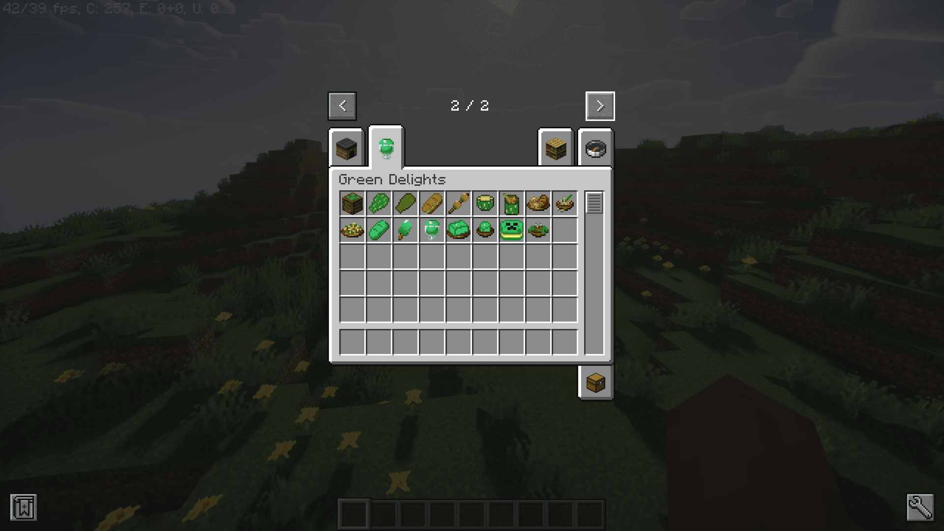image 2 for Green Delights Mod (1.20.1) - зеленая еда
